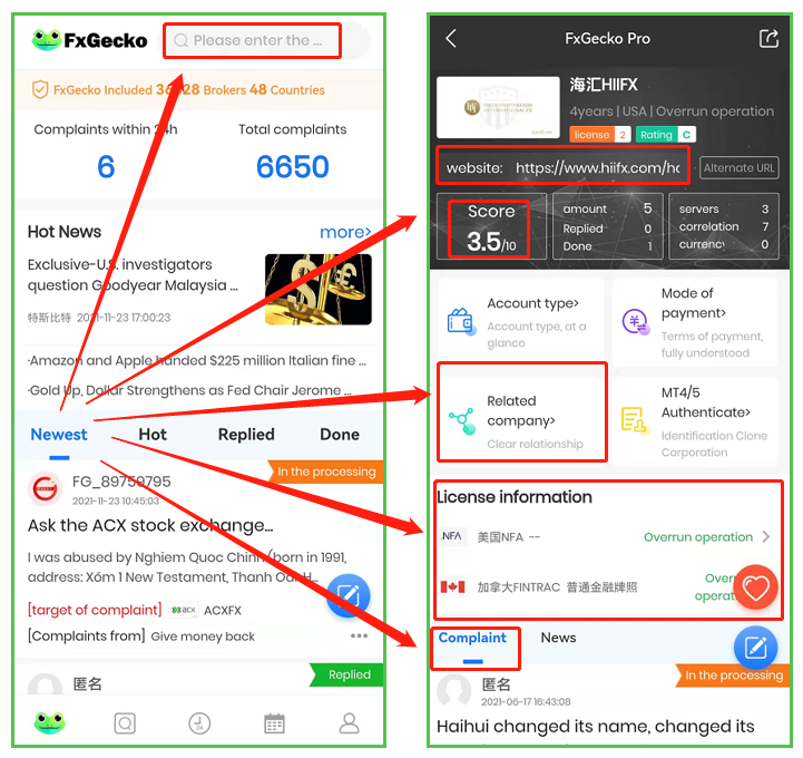 APP FXGecko giúp bạn kiểm tra khiếu tại, tố cáo từ người dùng